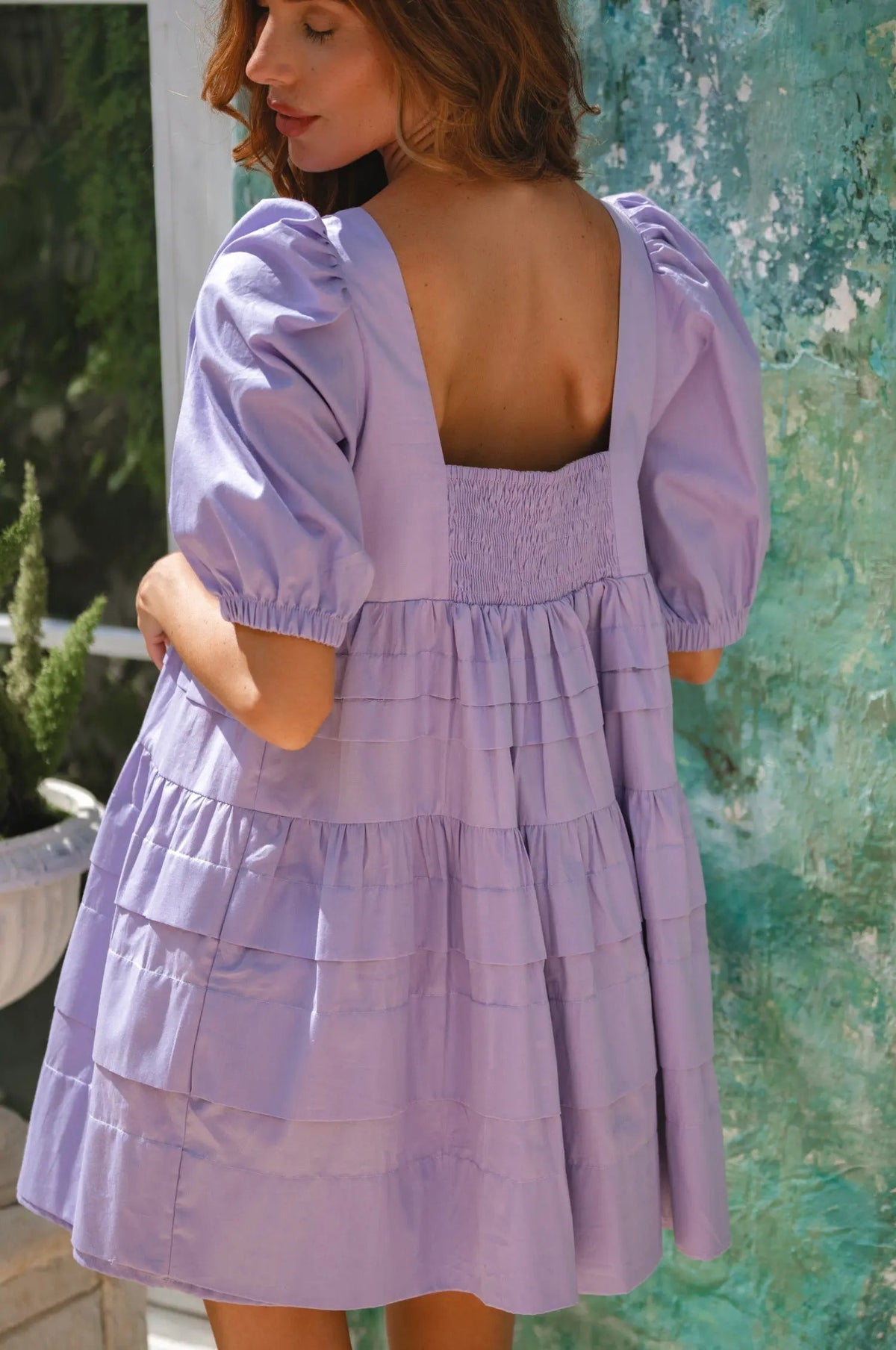 Andrea Babydoll Cotton Mini Dress (Sale) by ELF