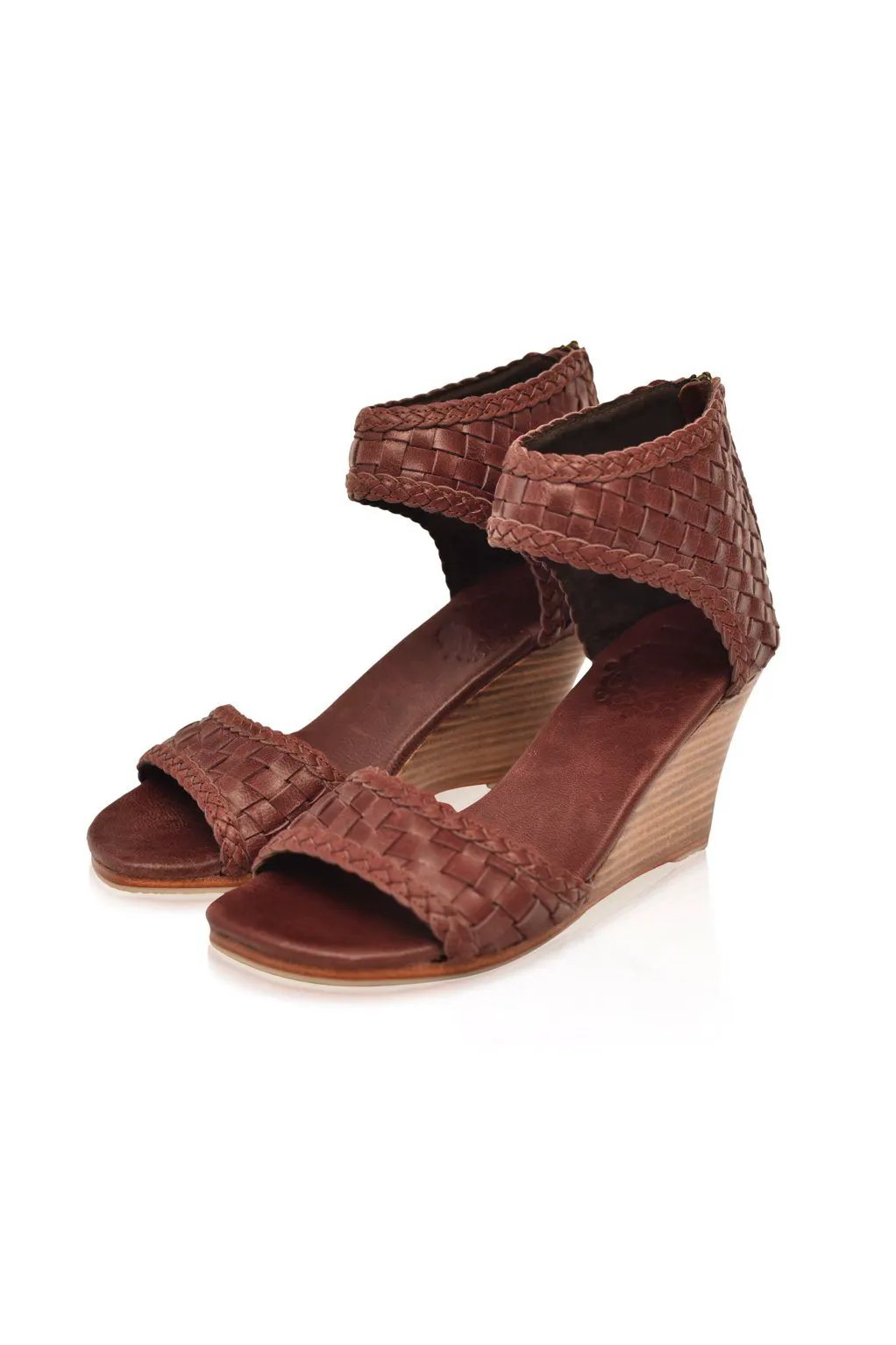 Athena Woven Wedge Sandals by ELF