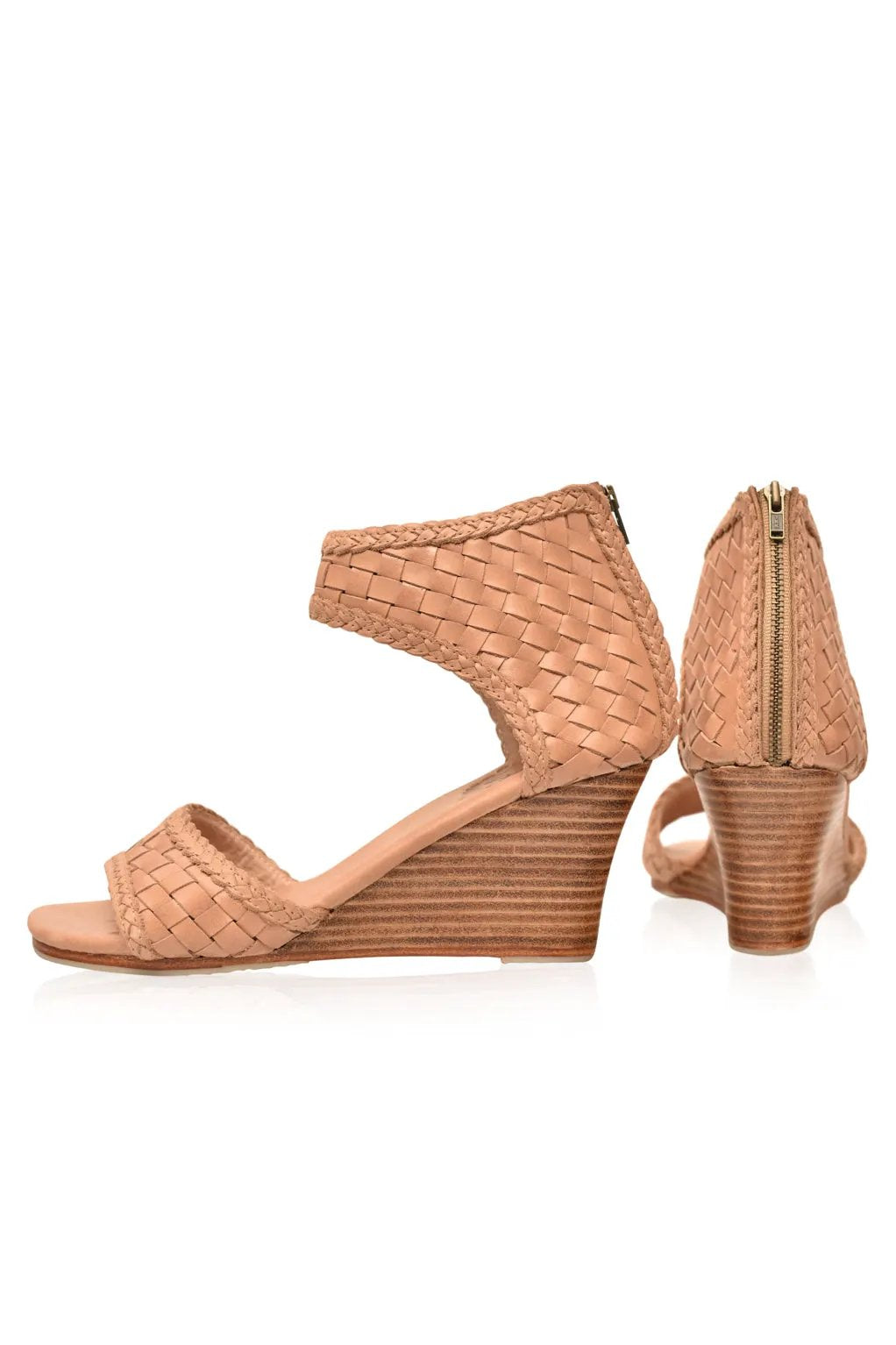 Athena Woven Wedge Sandals by ELF