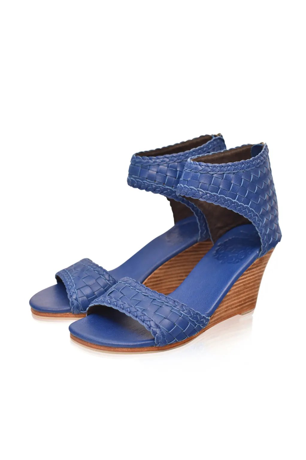 Athena Woven Wedge Sandals by ELF
