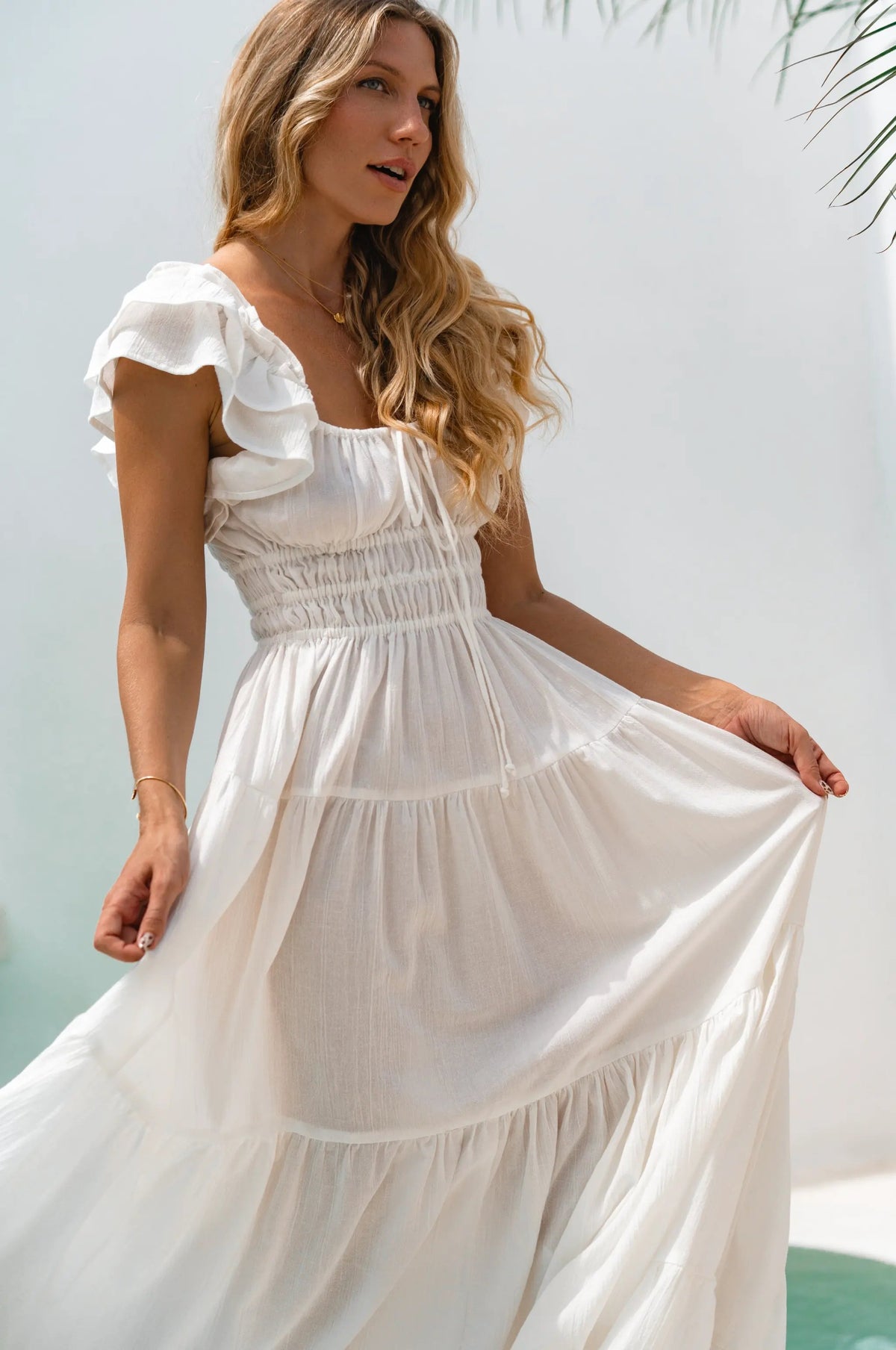 Aura Ruffled Maxi Dress by ELF