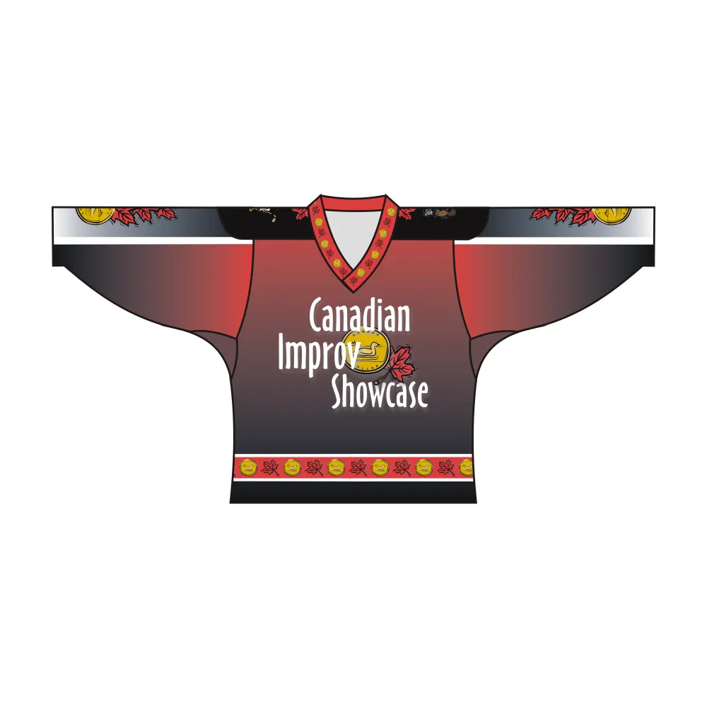 Custom Canadian Improv Showcase Hockey Jersey by Vimost Sportswear