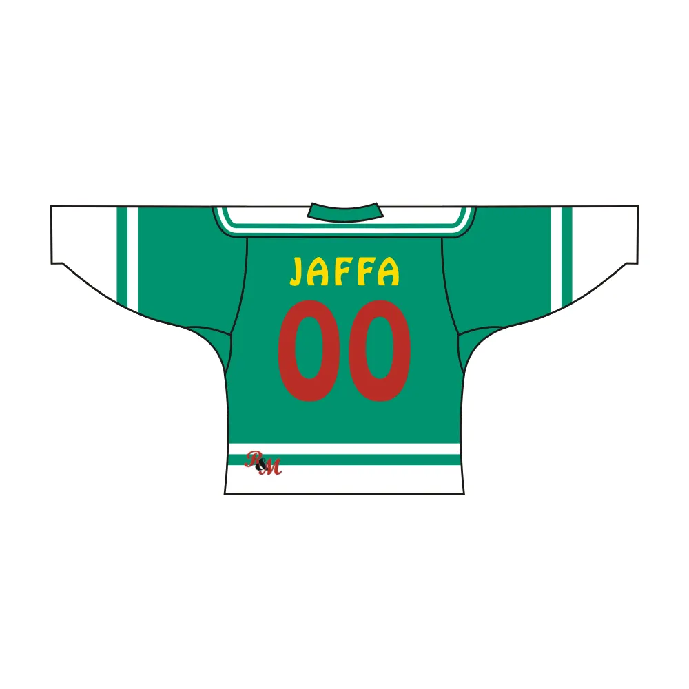 Custom Green Vipers Team Hockey Jersey by Vimost Sportswear