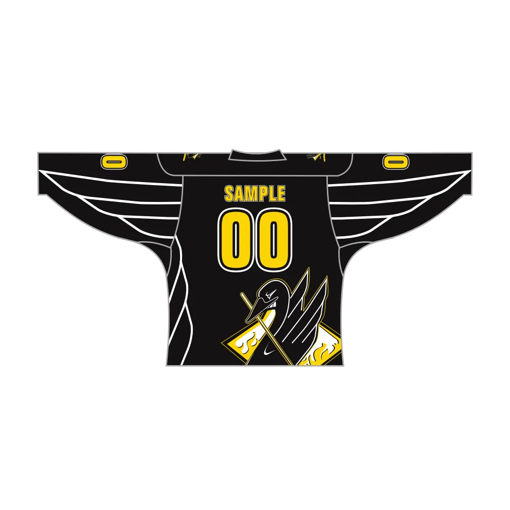 Custom Black Duck Hockey Jersey by Vimost Sportswear