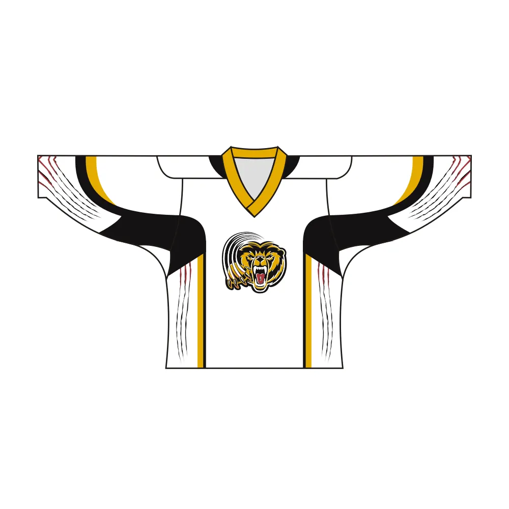 Custom Tiger Team Hockey Jersey by Vimost Sportswear