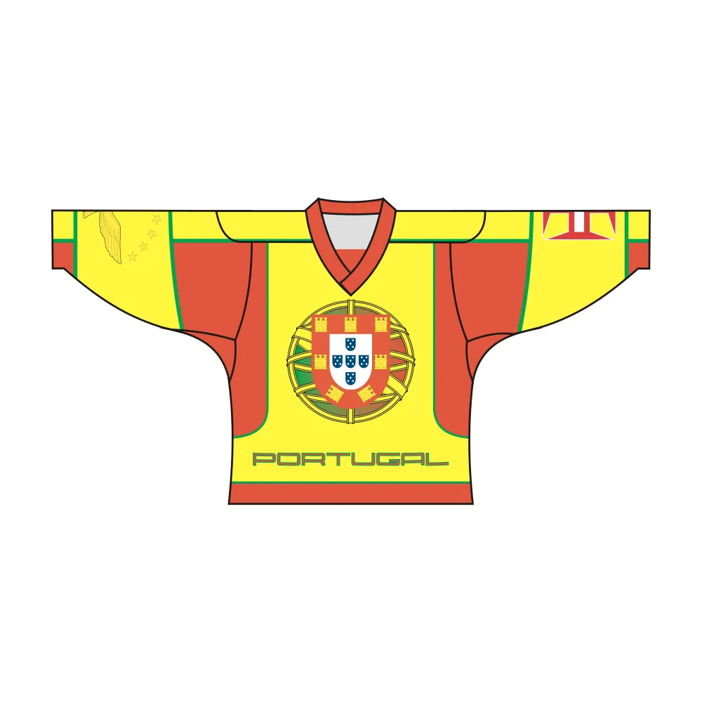 Custom Portugal Madeira Azores Hockey Jersey by Vimost Sportswear