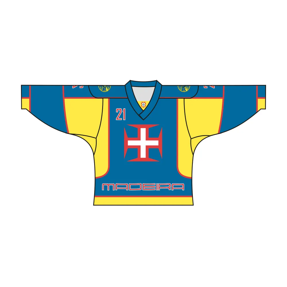 Custom Portugal Madeira Azores Hockey Jersey by Vimost Sportswear