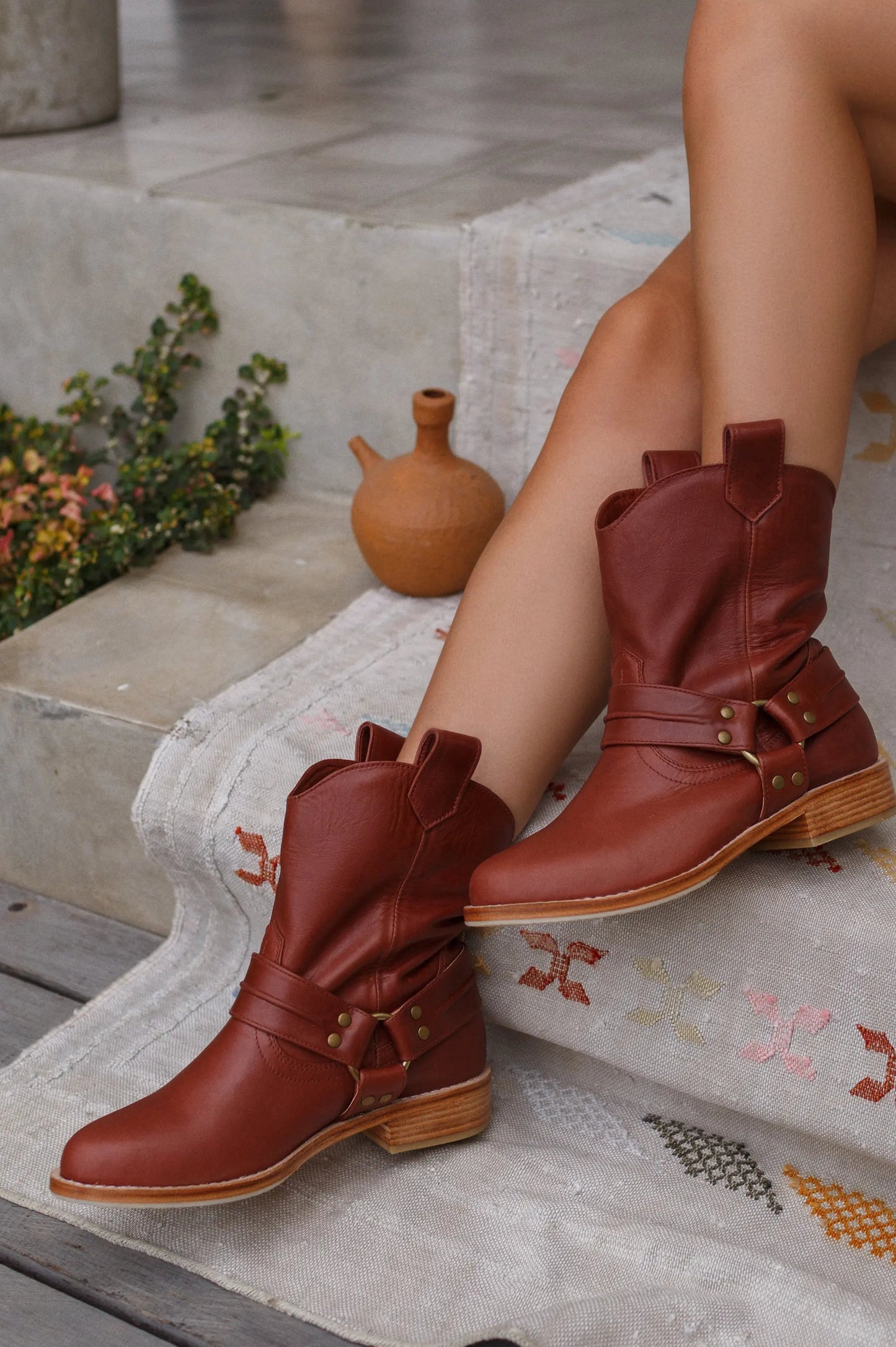 Cali Pull-On Leather Boots by ELF