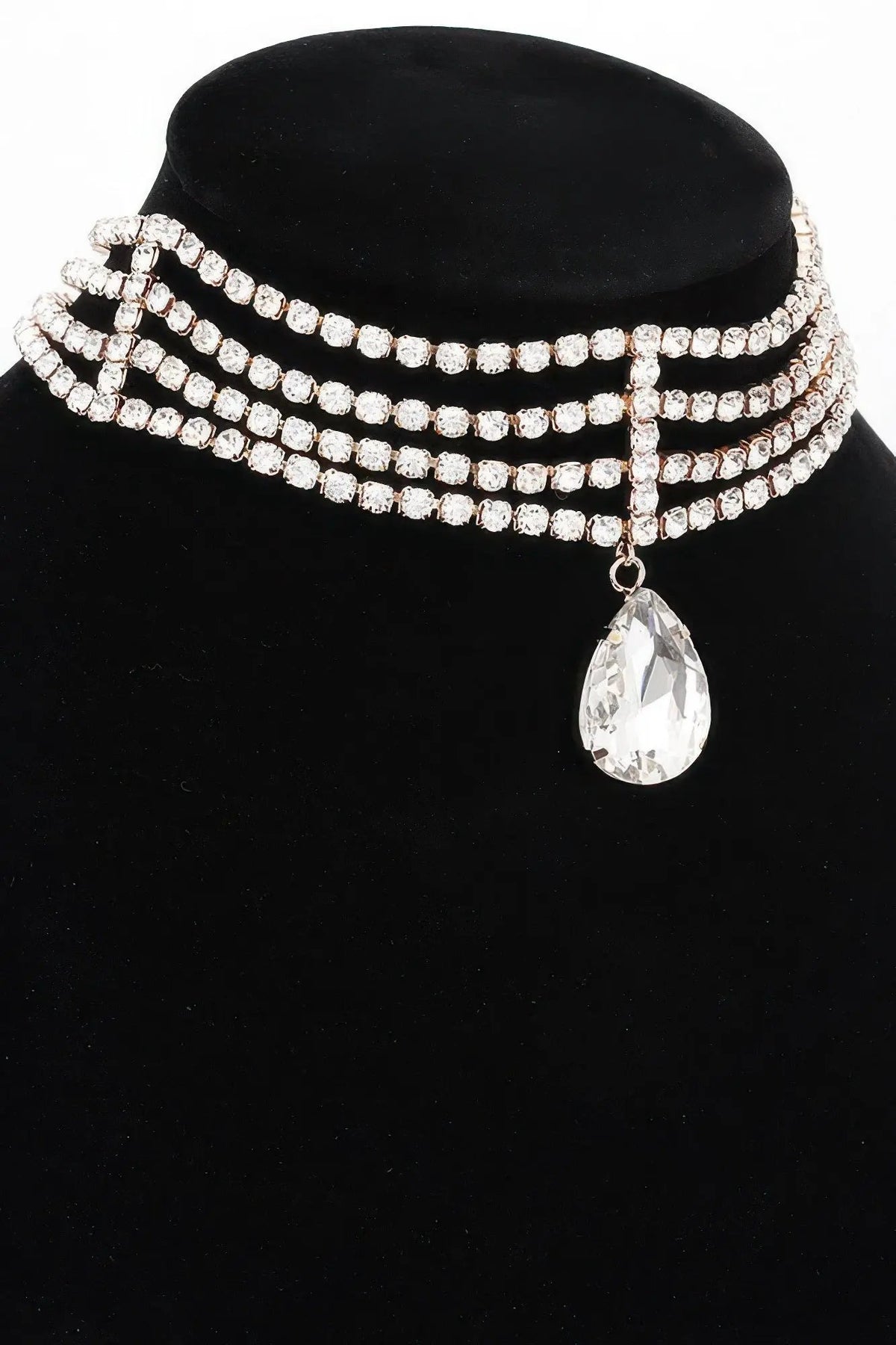 BROADWAY Rhinestone Choker & Crystal Pendant: NYFW BYMANYC ® New York by BYMANYC ® New York
