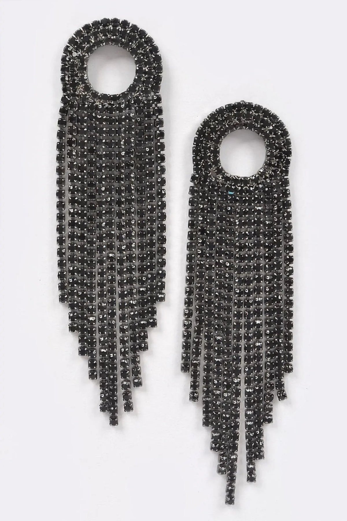 BROADWAY Rhinestone Fringe Drop Earrings: NYFW BYMANYC ® New York by BYMANYC ® New York