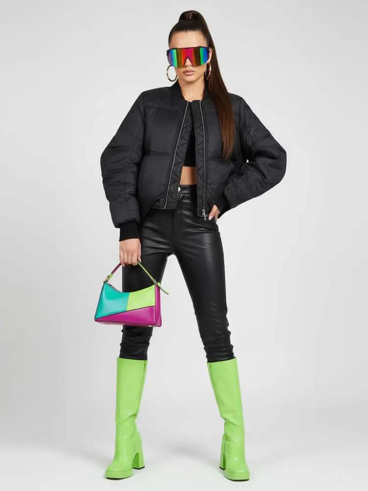 BUSHWICK Checkerboard Sequin Cropped Jacket BYMANYC ® New York by BYMANYC ® New York