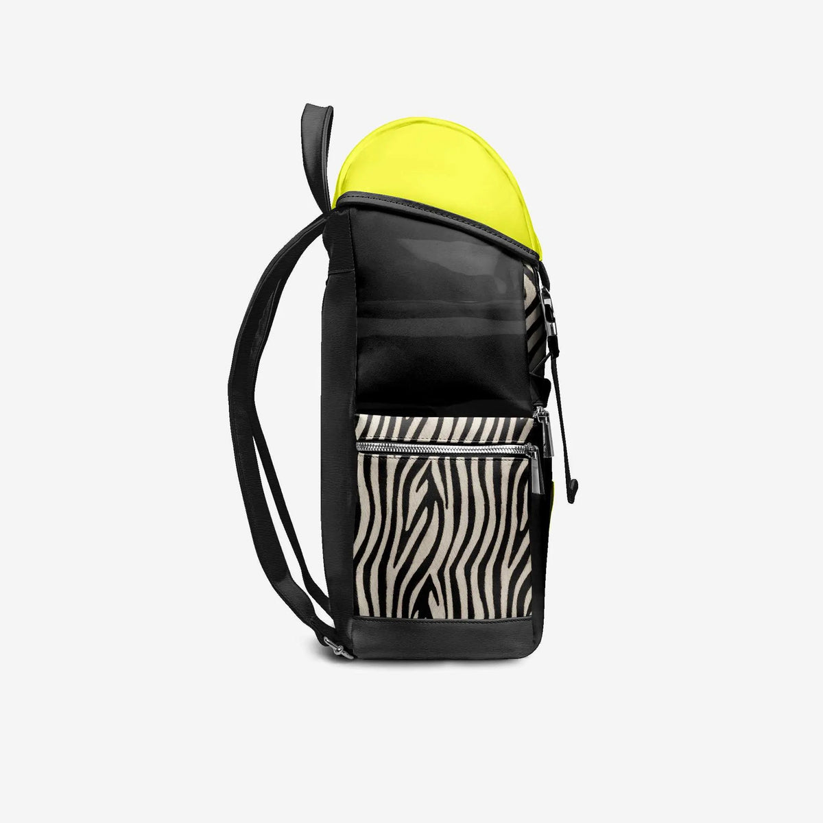BYMANYC ® New York – NYC COUTURE Backpack in Zebra Print & Neon Yellow by BYMANYC ® New York