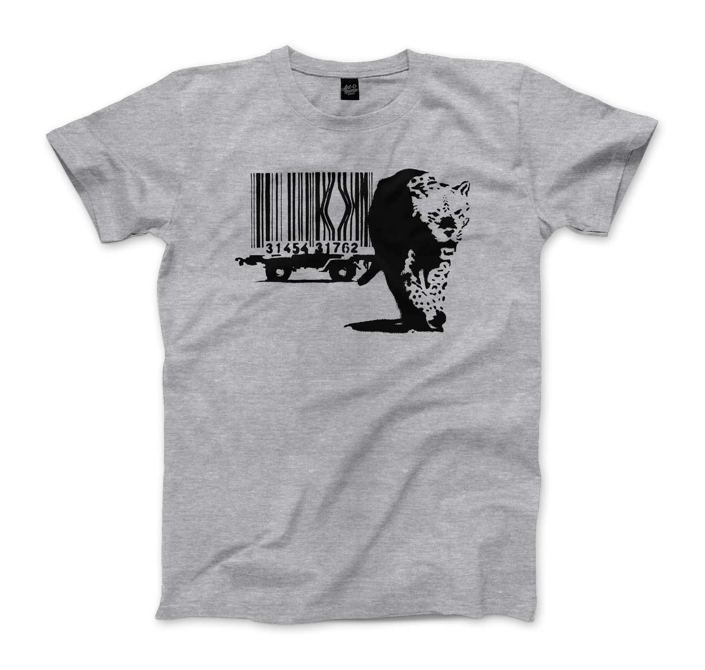 Banksy Barcode (Animal Rights) street art t-shirt by Art-O-Rama Shop