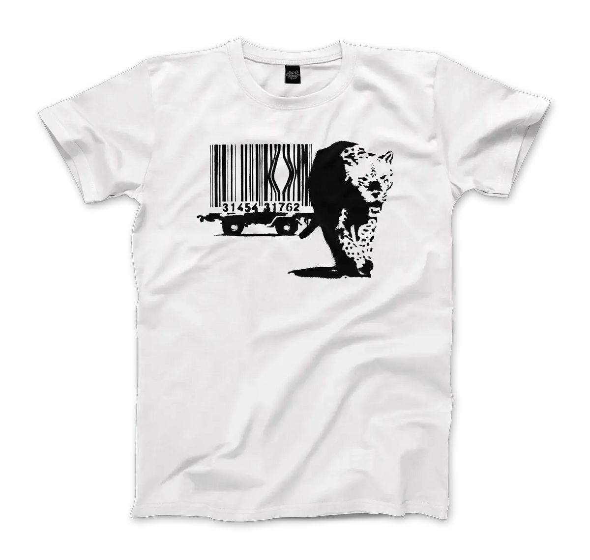 Banksy Barcode (Animal Rights) street art t-shirt by Art-O-Rama Shop