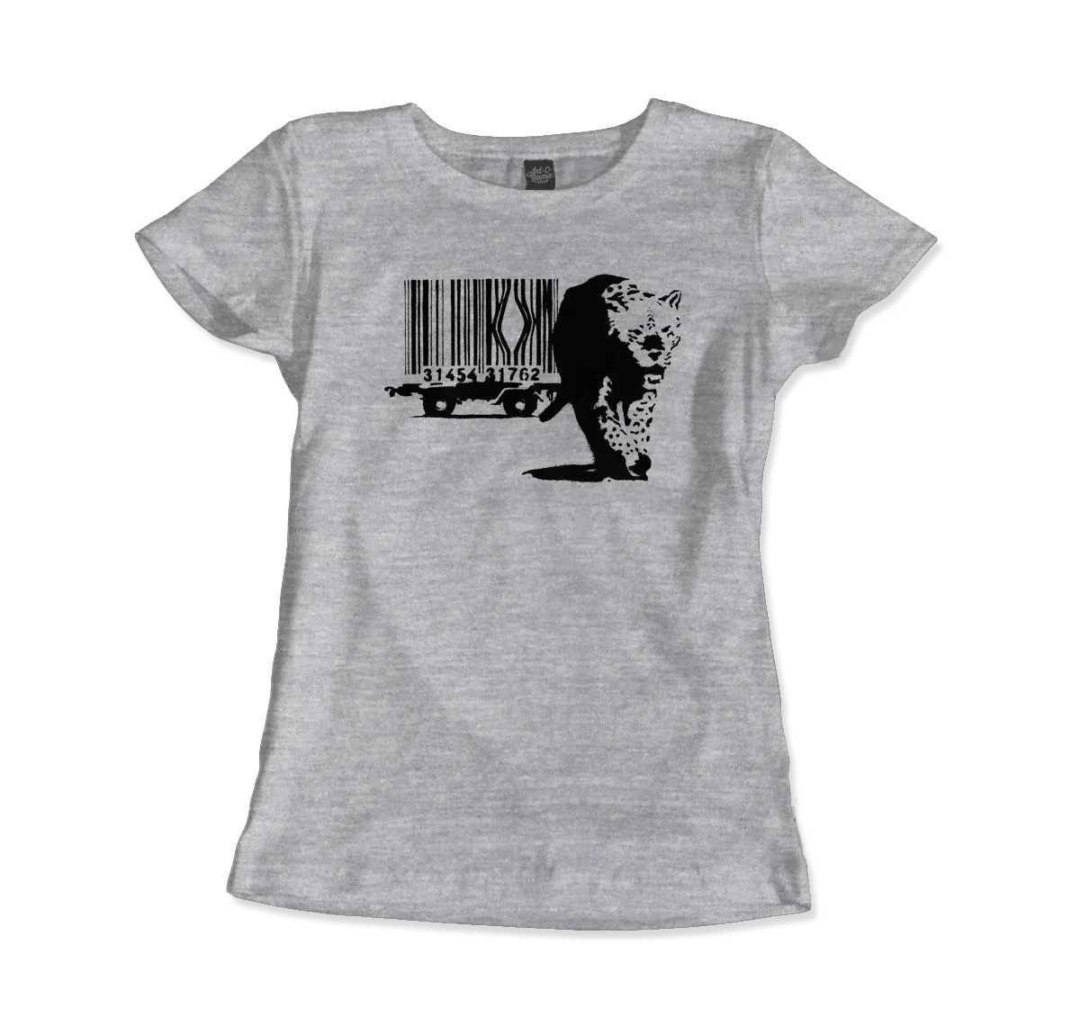 Banksy Barcode (Animal Rights) street art t-shirt by Art-O-Rama Shop