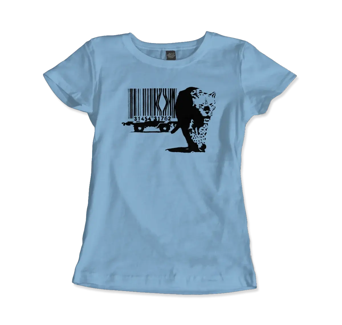 Banksy Barcode (Animal Rights) street art t-shirt by Art-O-Rama Shop
