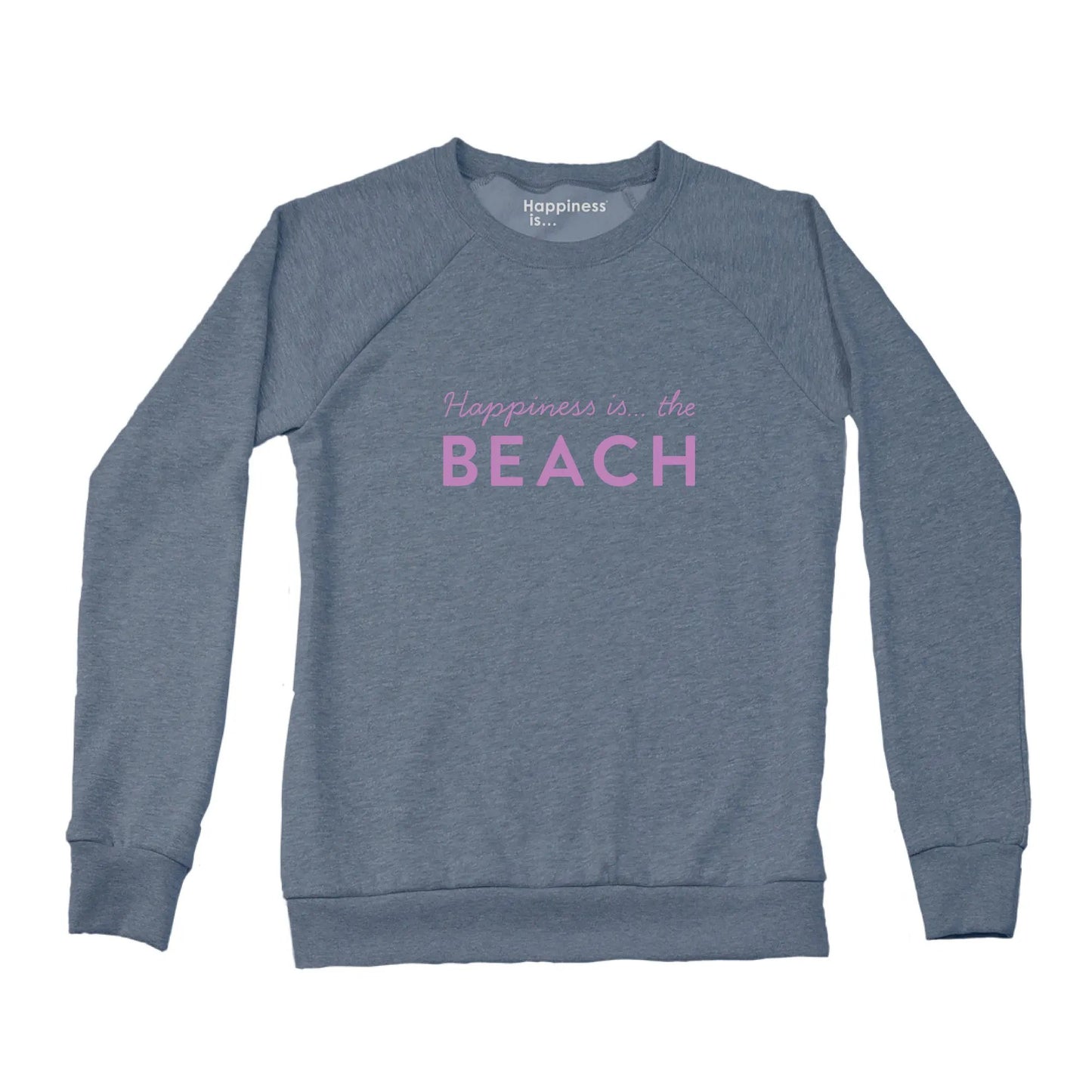 Women's Beach Bold Crew Sweatshirt, Heather Navy by Beach Collection