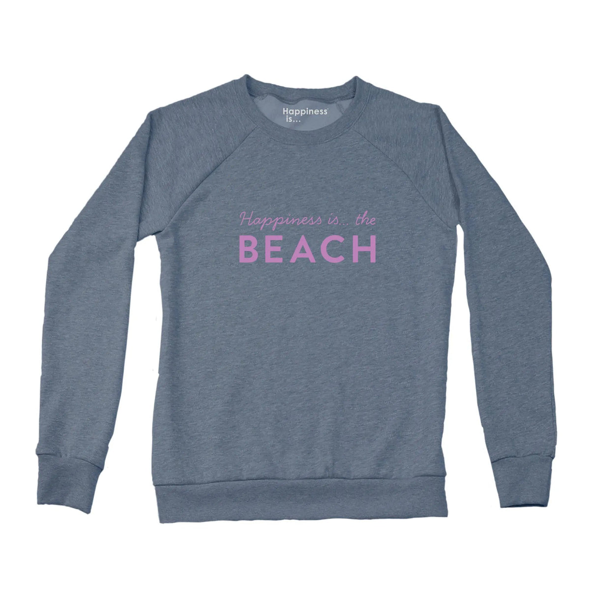 Women's Beach Bold Crew Sweatshirt, Heather Navy by Beach Collection