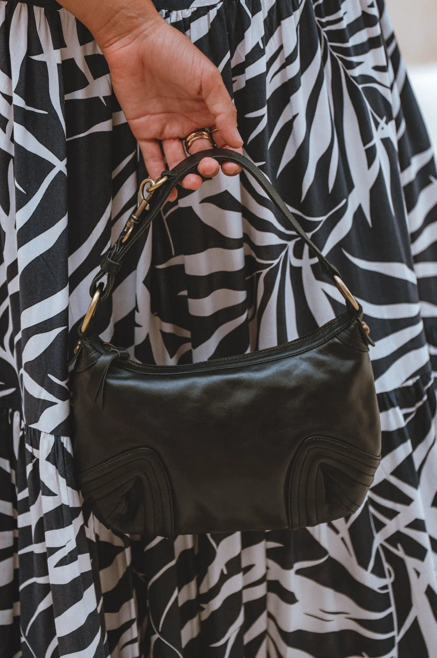 Belissima Mini Leather Shoulder Bag by ELF