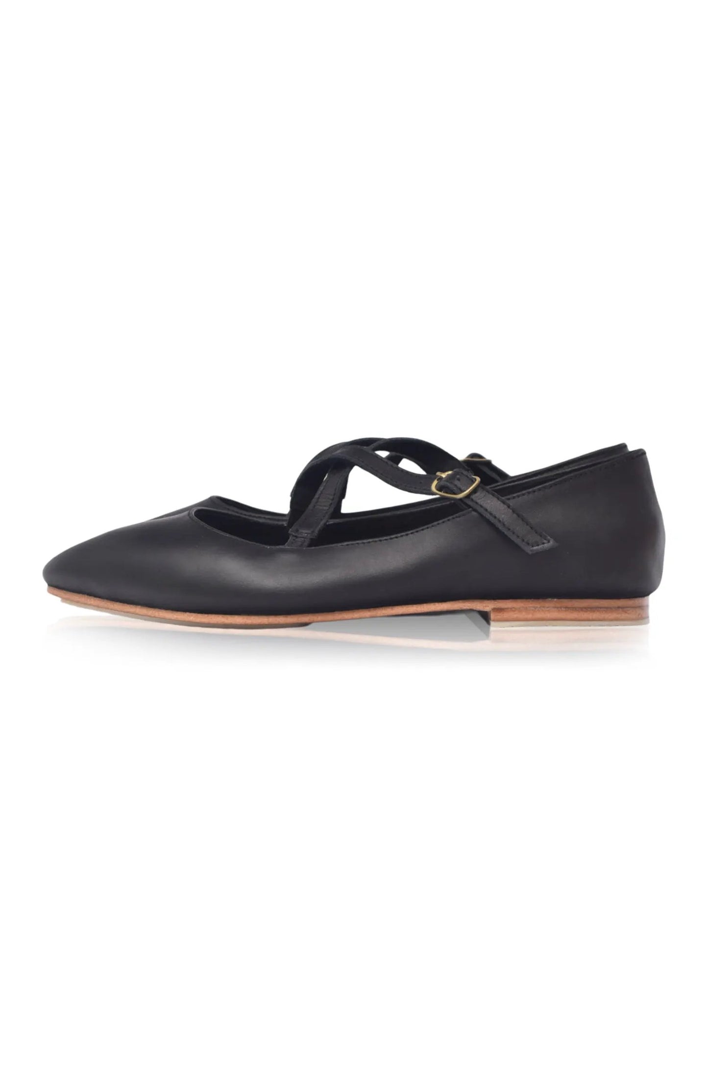 Bella Vita Criss-Cross Pointed Flats by ELF