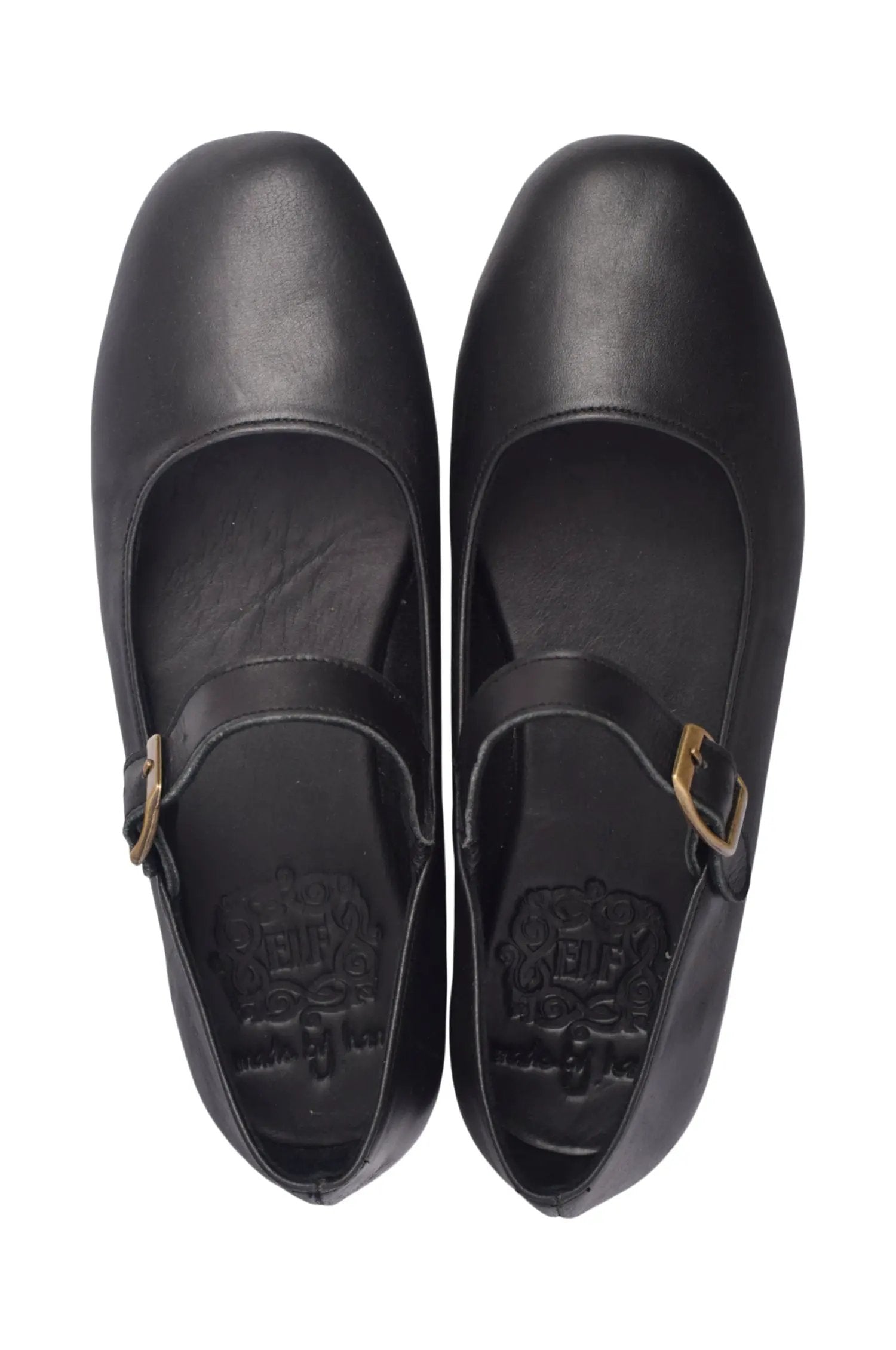 Belle Rose Mary Jane Leather Flats by ELF