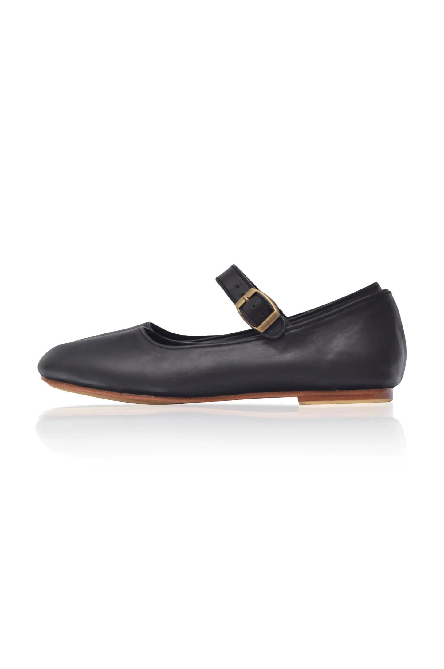 Belle Rose Mary Jane Leather Flats by ELF