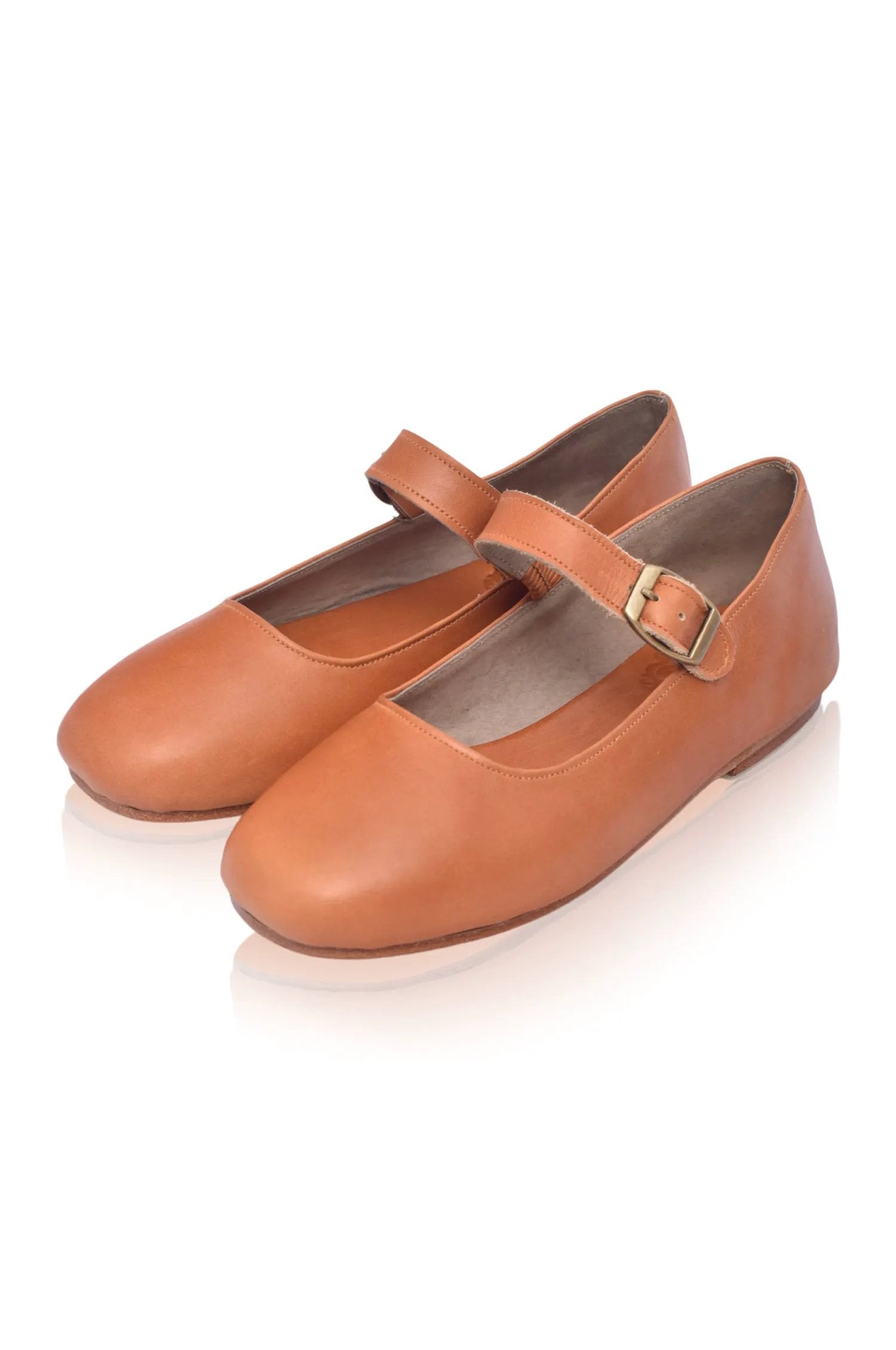 Belle Rose Mary Jane Leather Flats by ELF