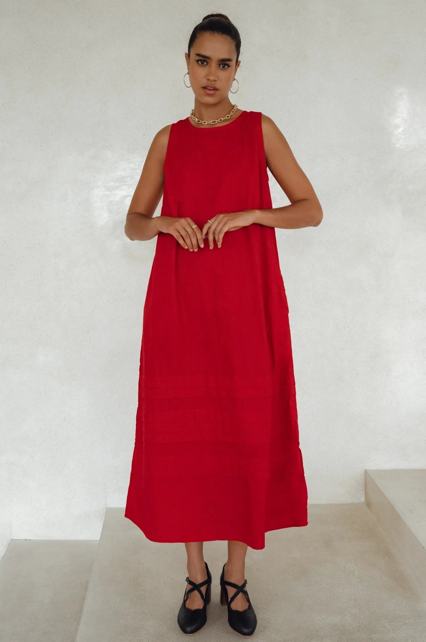 Beloved Cara Slip on Cotton Maxi Dress (Sale) by ELF