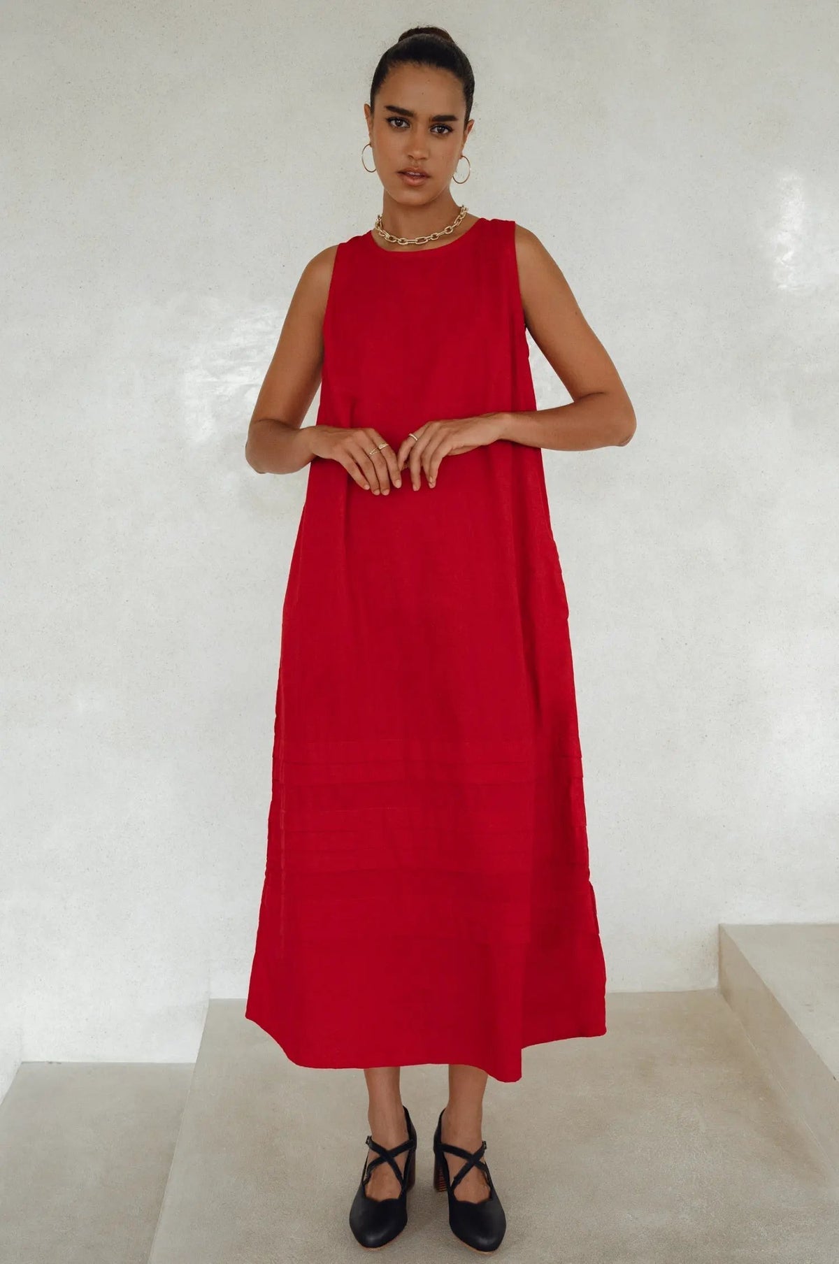 Beloved Cara Slip on Cotton Maxi Dress (Sale) by ELF