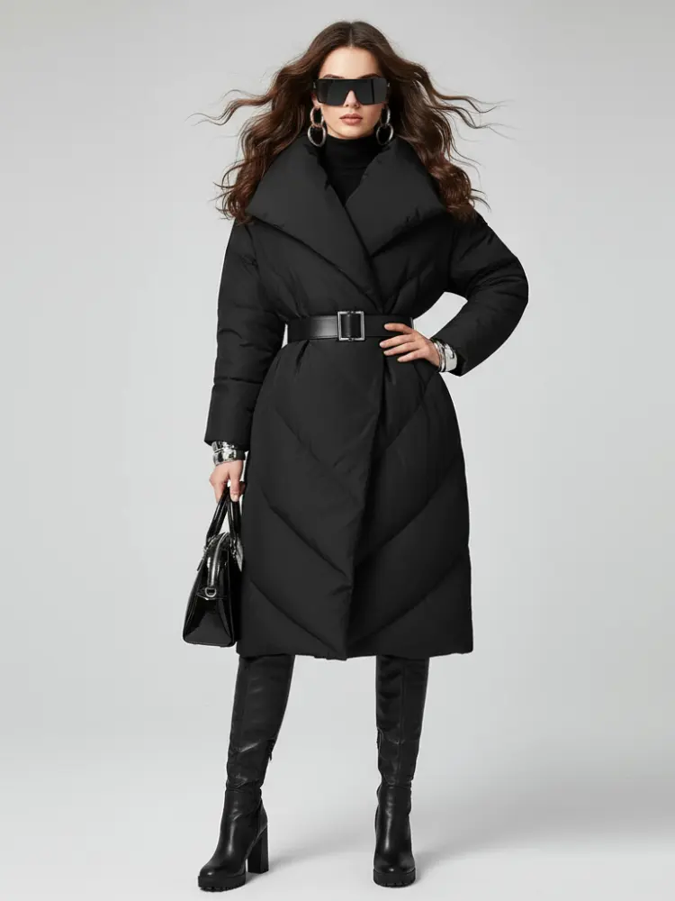 Black Down Coat For Women, SoHo, BYMANYC New York. by BYMANYC ® New York