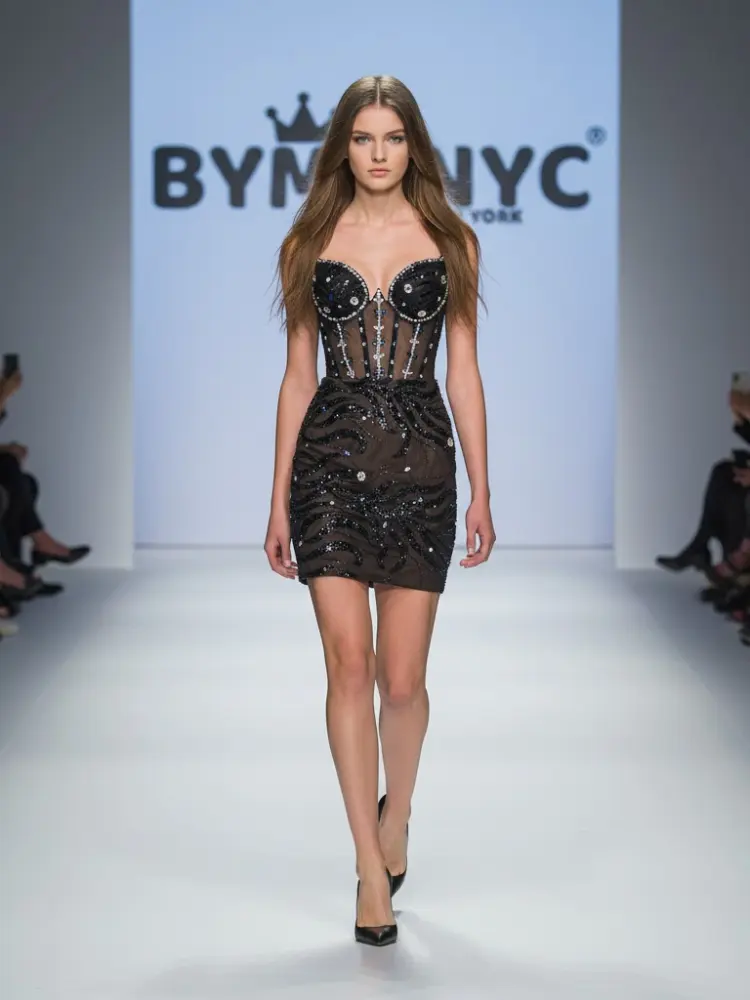 Black Mini Party Dress TRIBECA: Prêt-à-Porter Line BYMANYC ® New York by BYMANYC ® New York