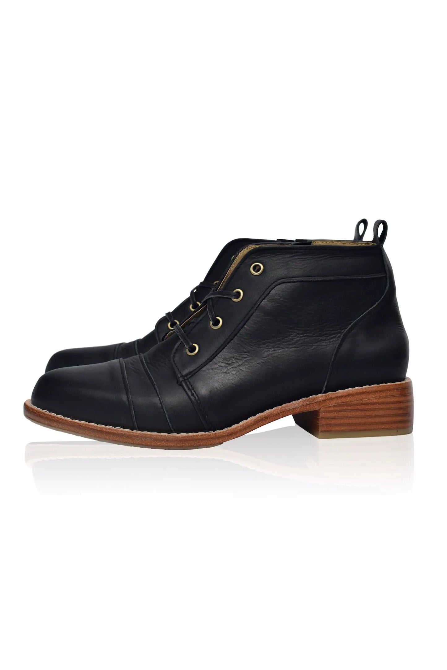 Passage Lace-Up Leather Boots by ELF
