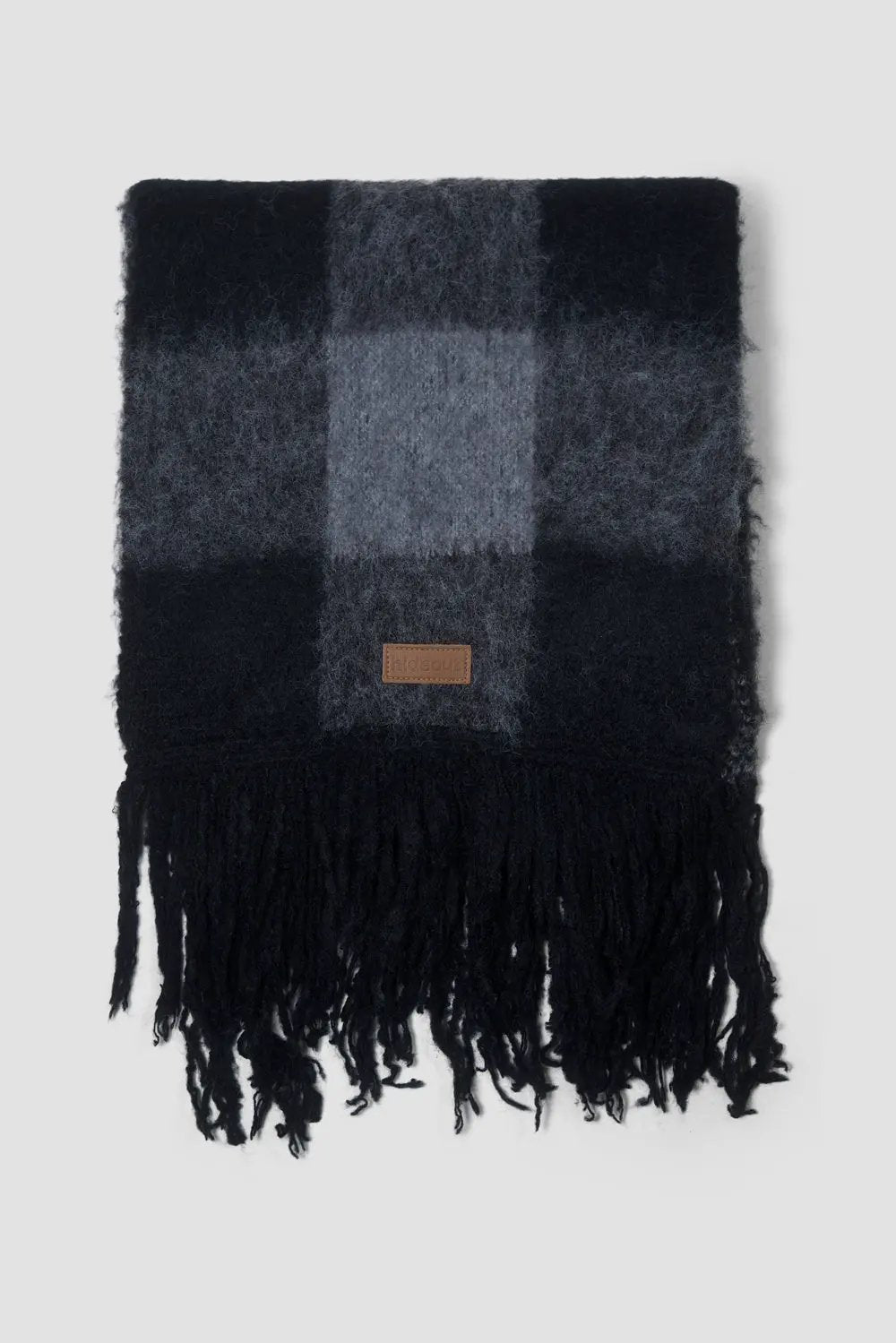 Plaid Fringe Scarf by Hideout
