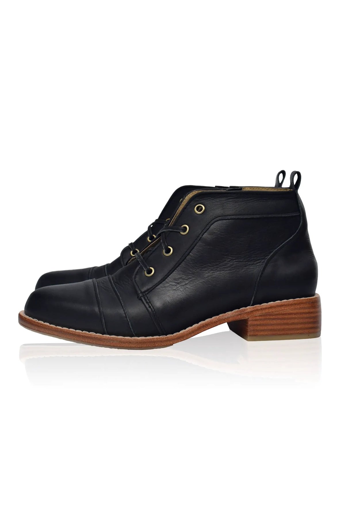 Passage Lace-Up Leather Boots by ELF