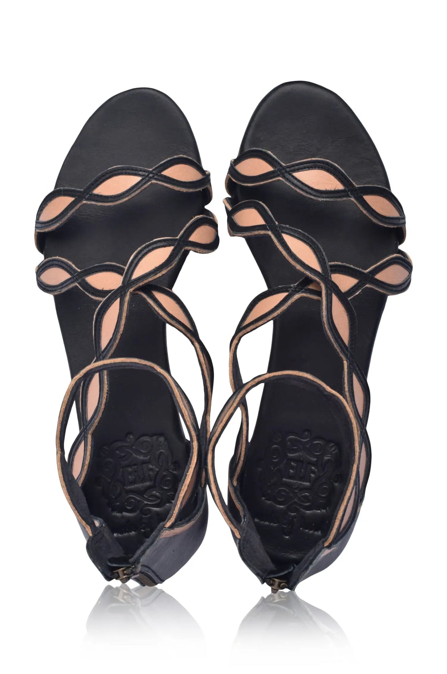 Blossom Floral Leather Sandals by ELF