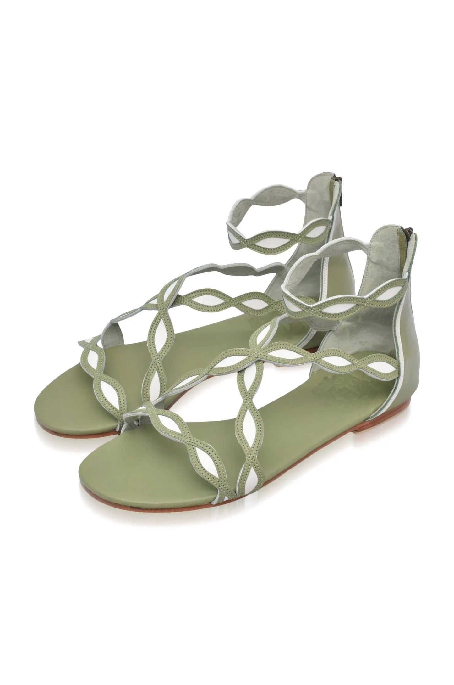 Blossom Leather Sandals by ELF