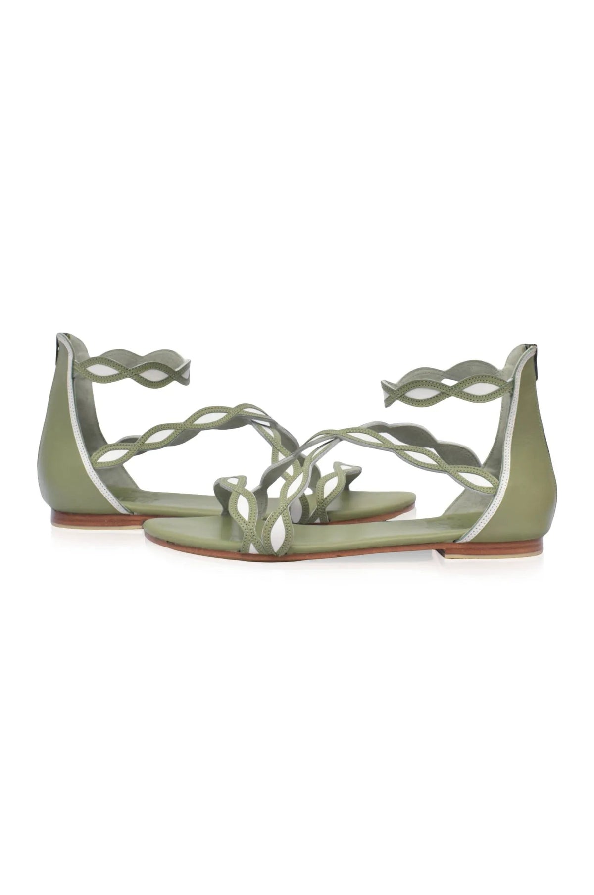 Blossom Leather Sandals by ELF