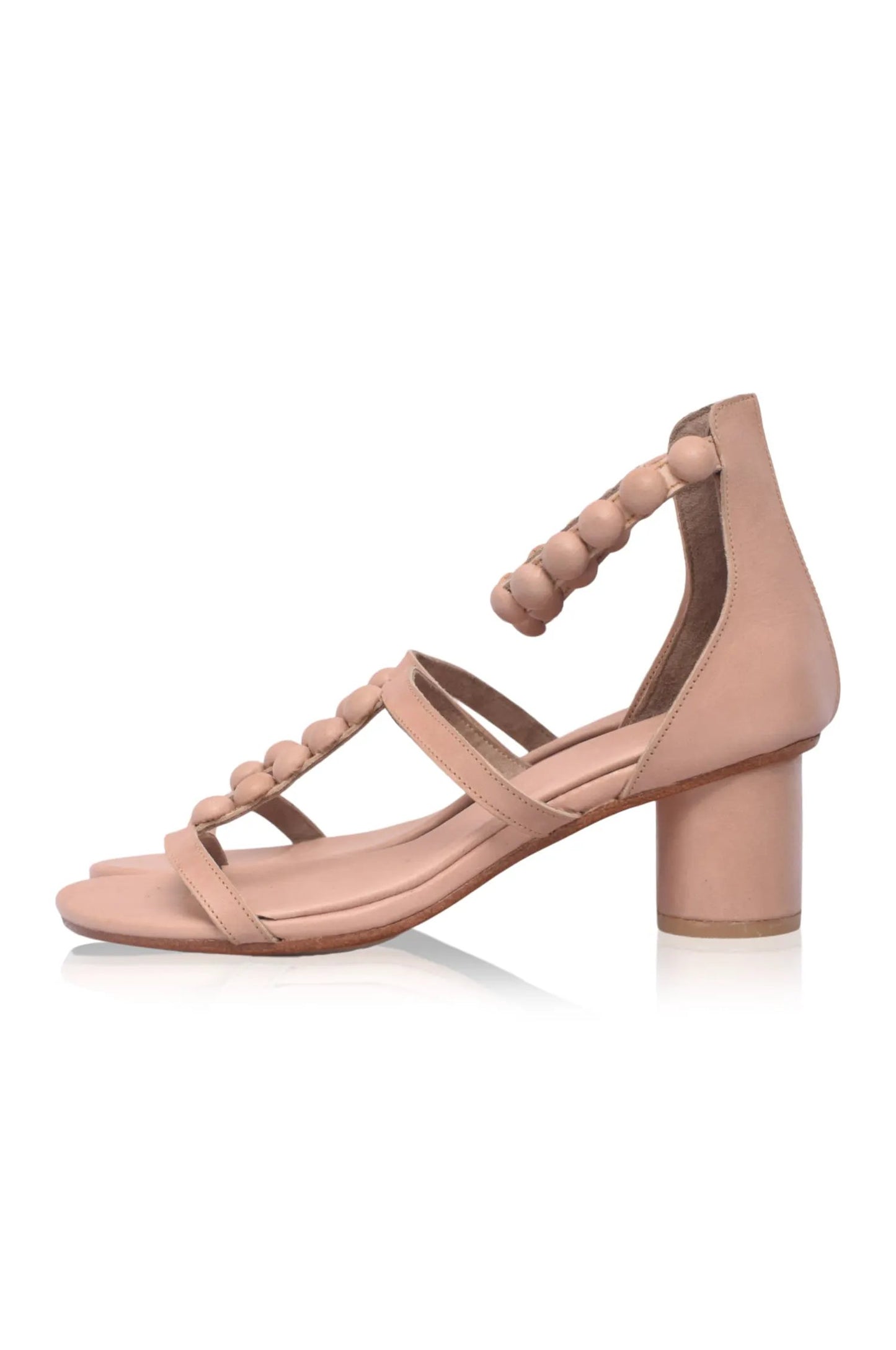 Bon Bon Wooden Heel Leather Sandals by ELF
