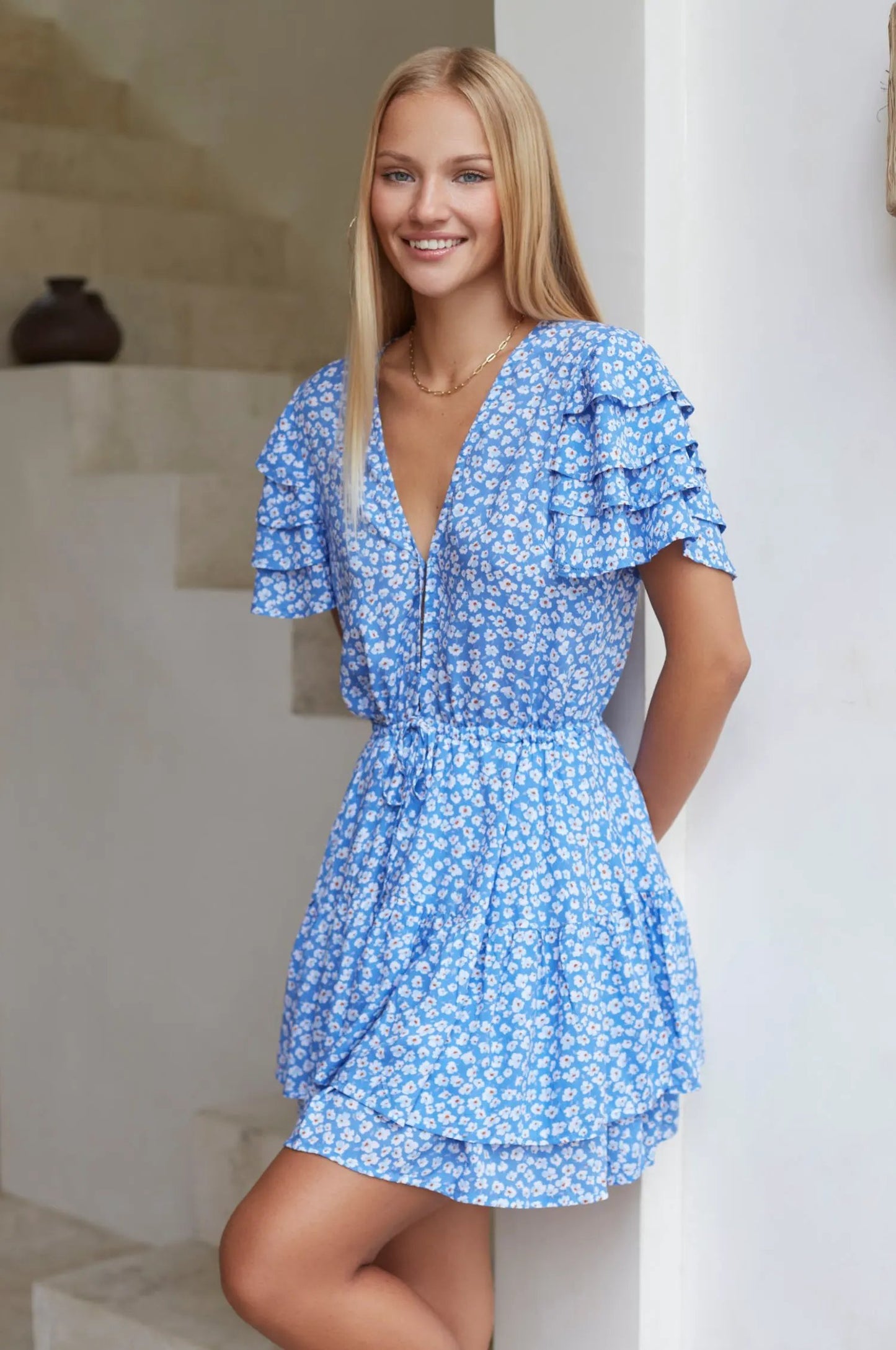 Bonfire Layered Frill Dress (Sale) by ELF