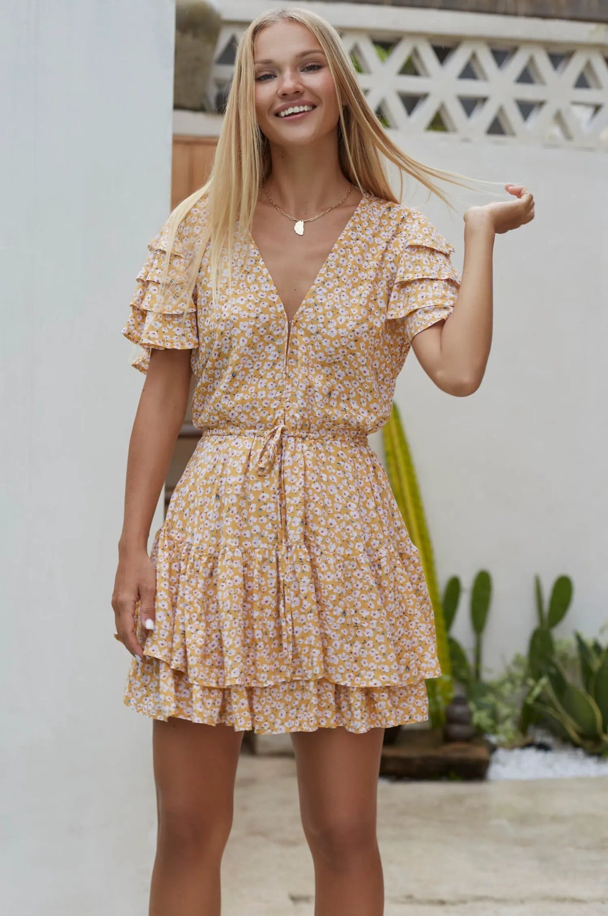 Bonfire Layered Frill Dress (Sale) by ELF