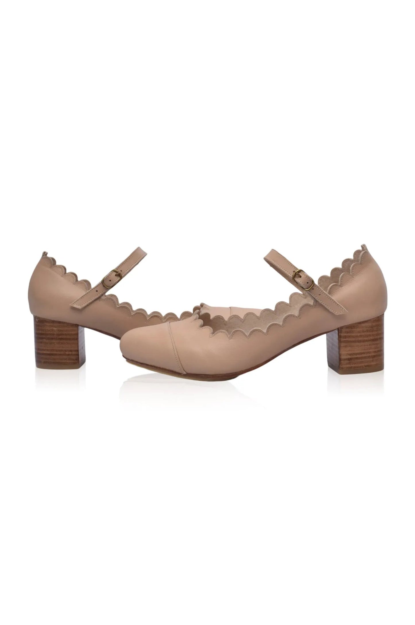 Bonita Mary Jane Leather Heels by ELF