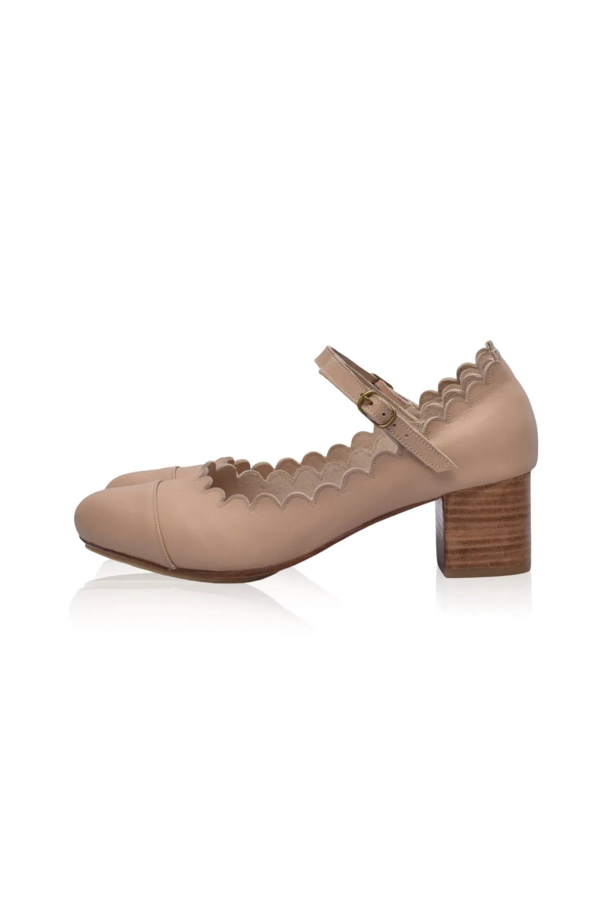 Bonita Mary Jane Leather Heels by ELF