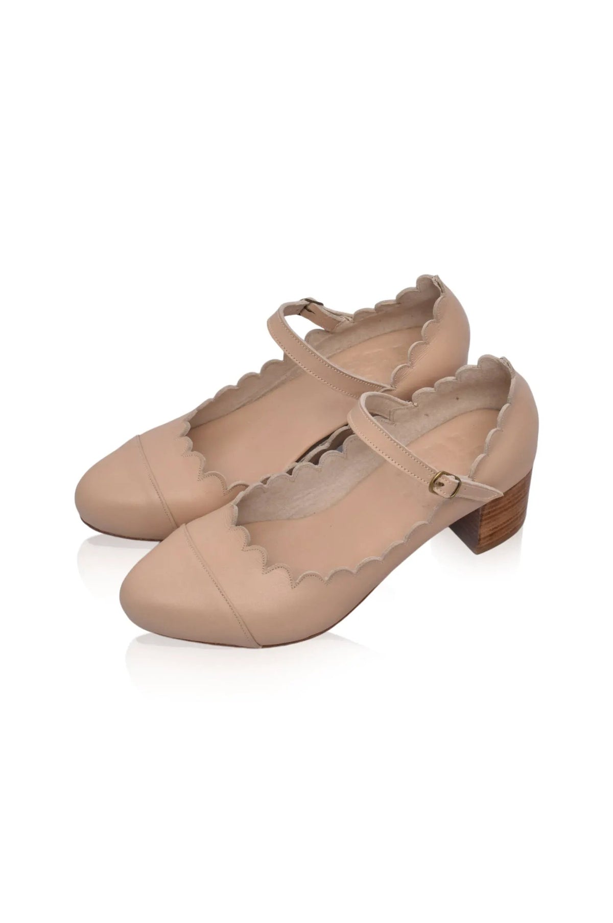 Bonita Mary Jane Leather Heels by ELF