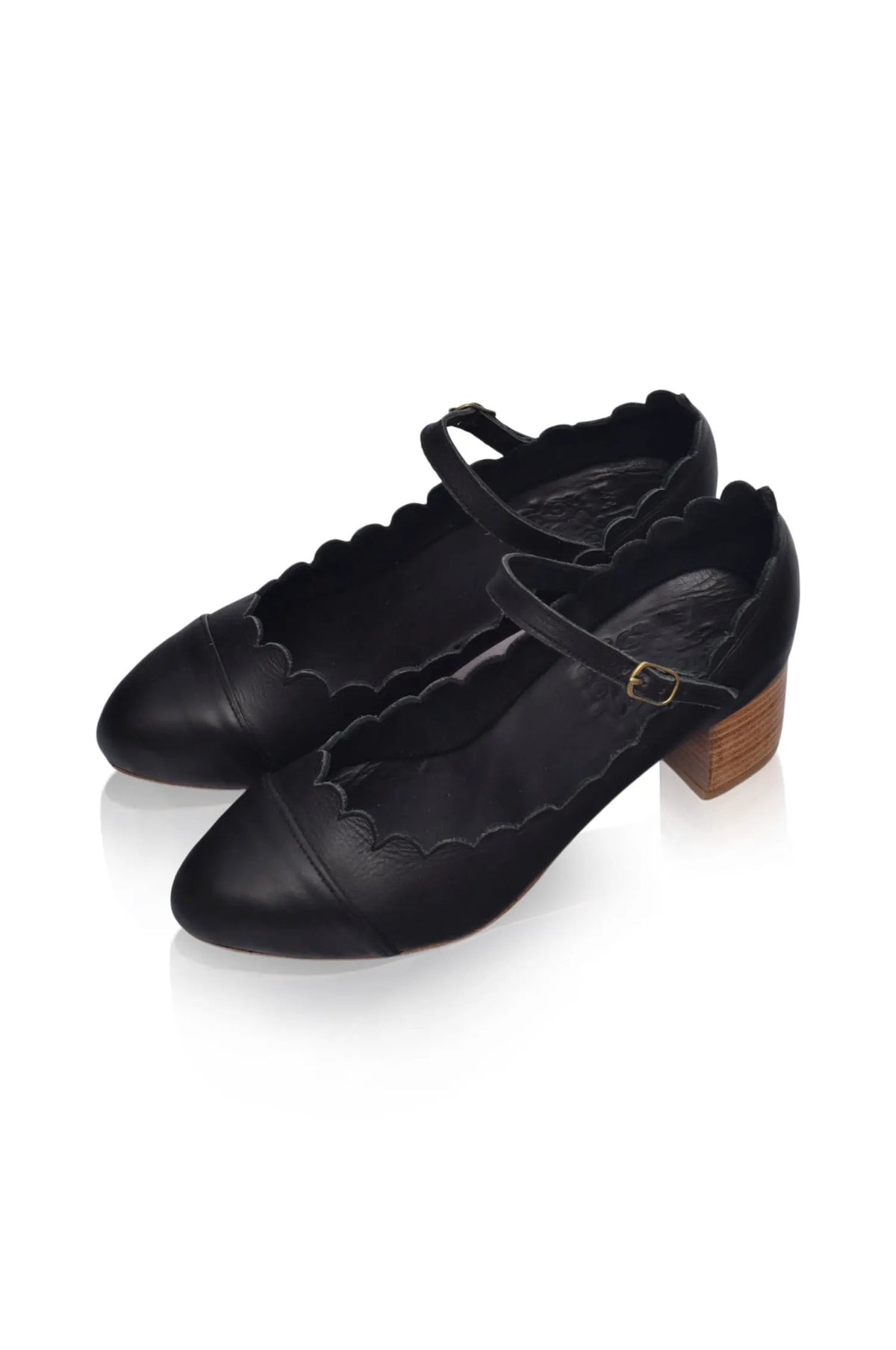 Bonita Mary Jane Leather Heels by ELF