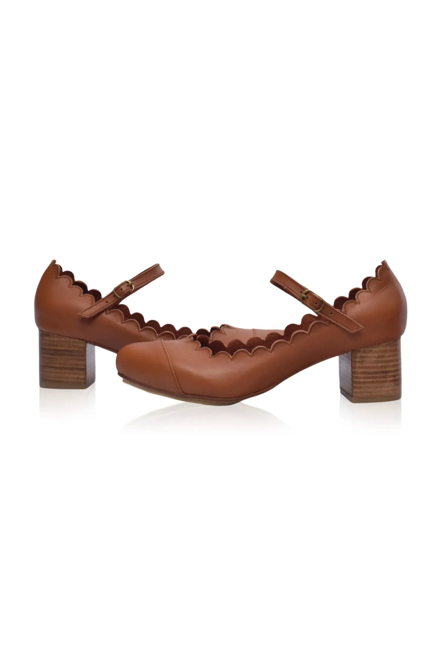Bonita Mary Jane Leather Heels by ELF