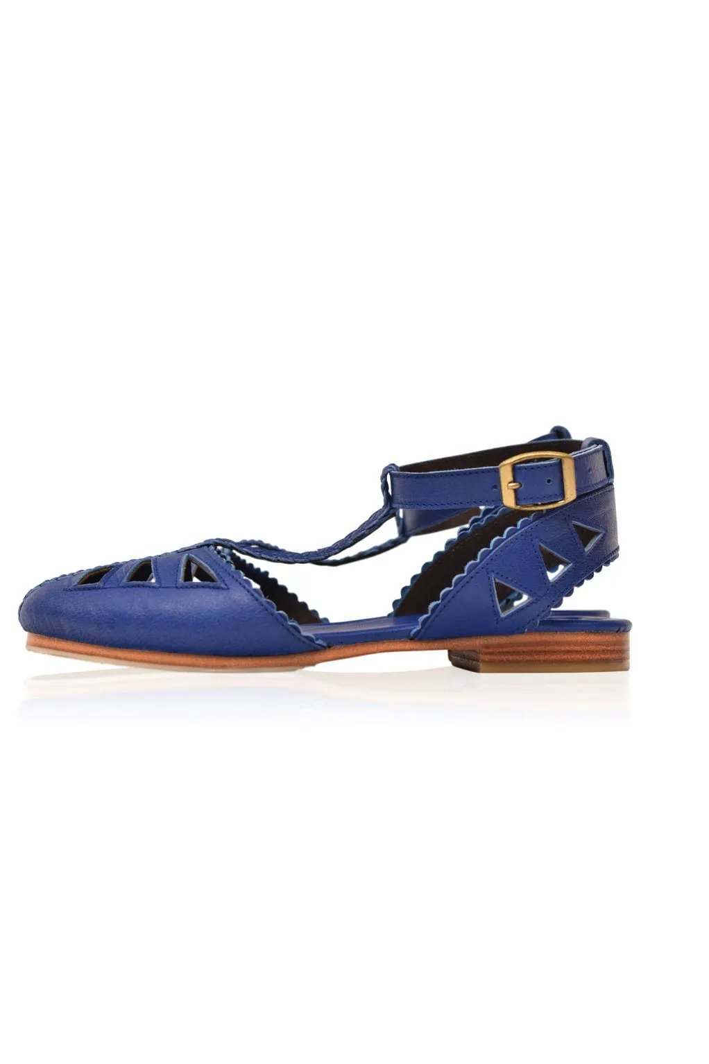 Bounty T-strap Leather Sandals by ELF