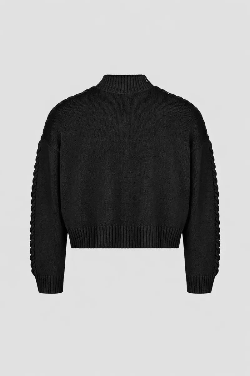 Braided Knit Sweater by Hideout