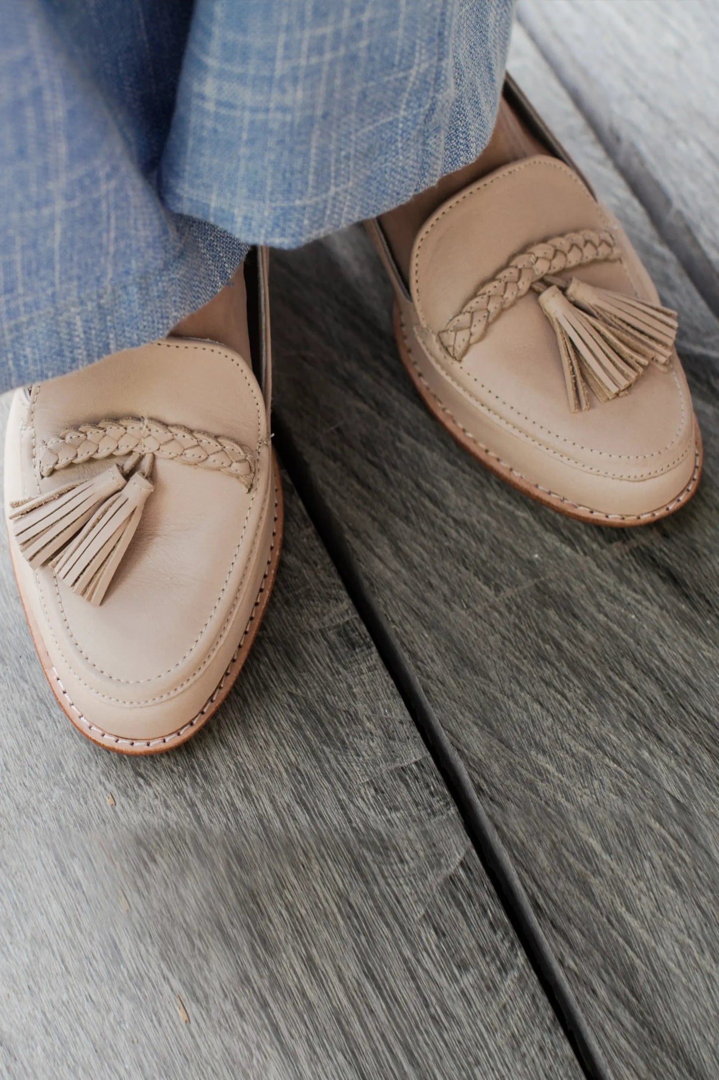 Brooklyn Leather Loafers with Tassel by ELF