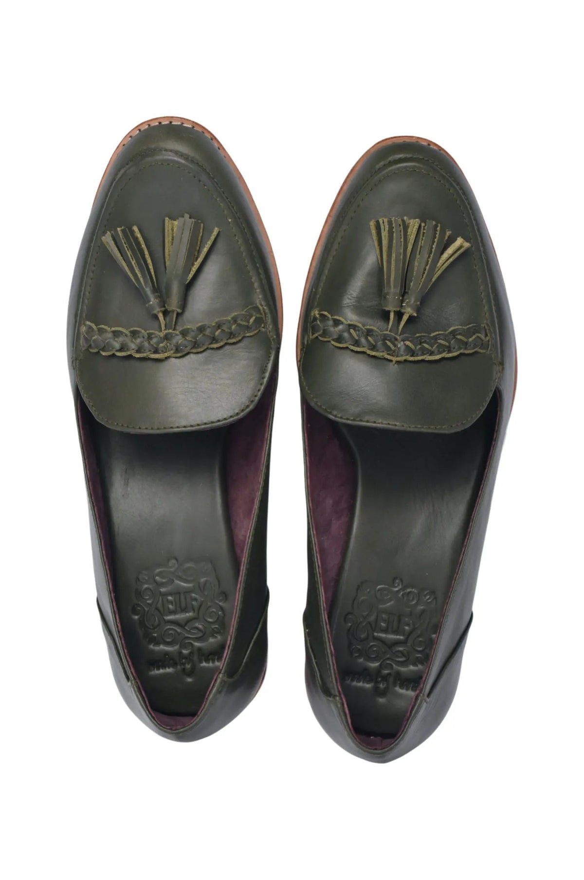 Brooklyn Leather Loafers with Tassel by ELF