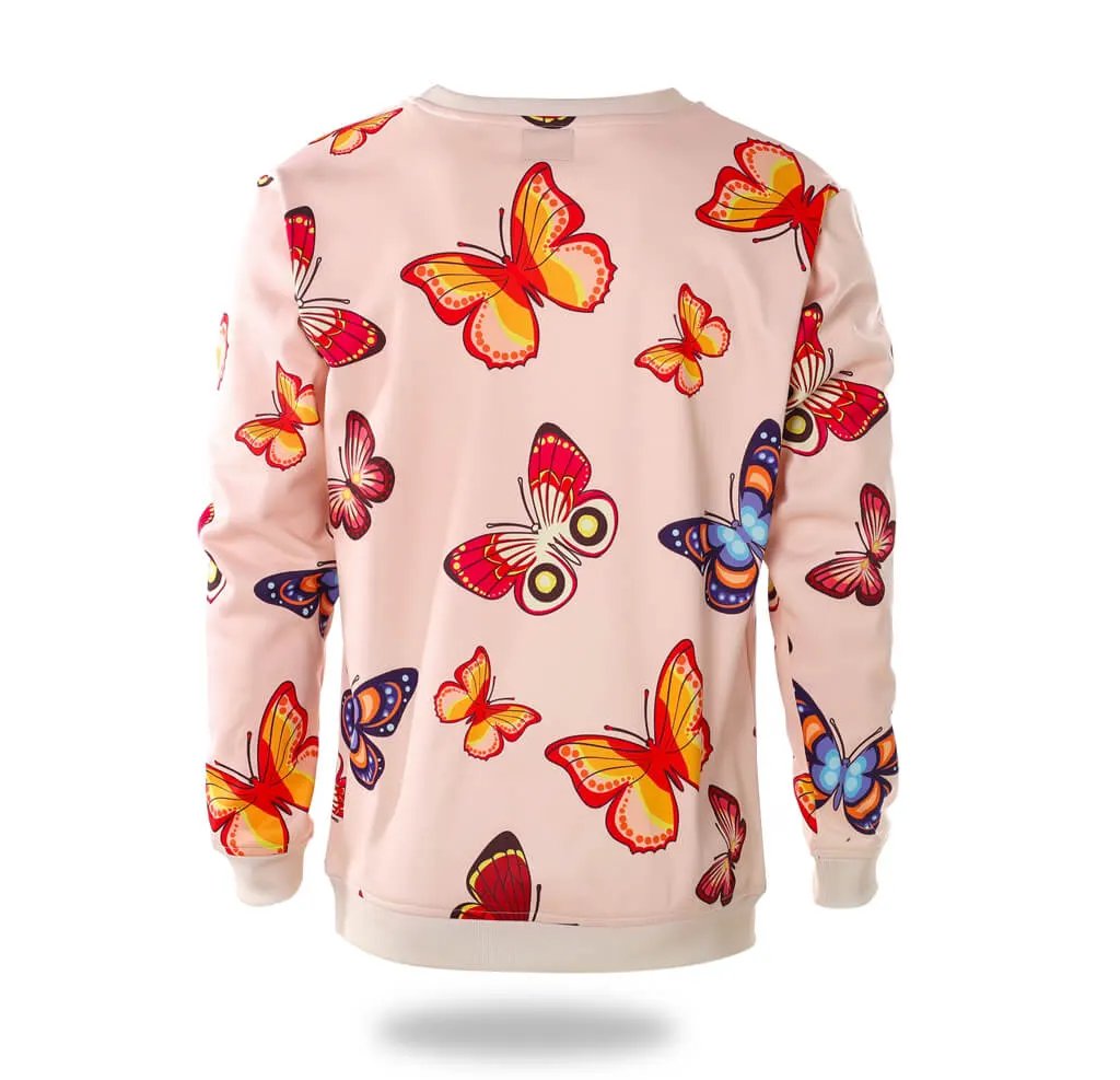 Butterfly Pattern Sublimation Sweatshirt by Vimost Sportswear